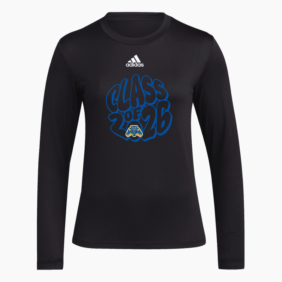 SIMEON CAREER ACADEMY HIGH SCHOOL WOLVERINES adidas Women's Long-Sleeve Pre-Game Badge of Sport Tee