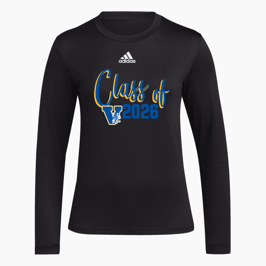 Vernonia Loggers <span class="pdp-name-mascot">Vernonia Loggers</span> adidas Women's Long-Sleeve Pre-Game Badge of Sport Tee
