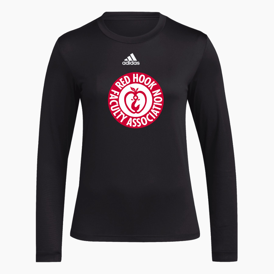 Red Hook Faculty Association RHFA adidas Women's Long-Sleeve Pre-Game Badge of Sport Tee