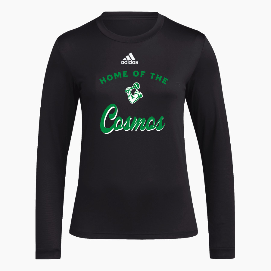 SPRINGFIELD HIGH SCHOOL COSMOS adidas Women's Long-Sleeve Pre-Game Badge of Sport Tee