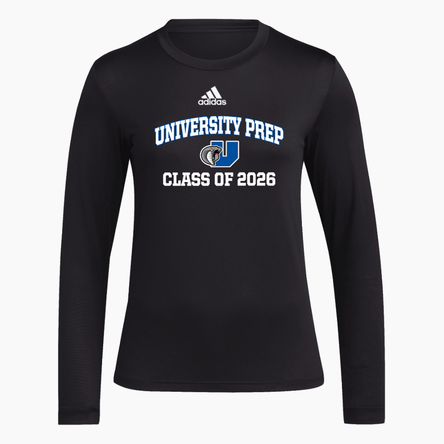 University Prep Cobras adidas Women's Long-Sleeve Pre-Game Badge of Sport Tee