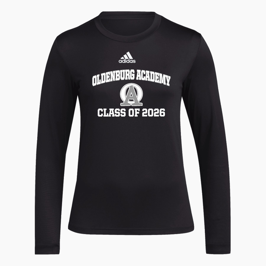 OLDENBURG ACADEMY TWISTERS adidas Women's Long-Sleeve Pre-Game Badge of Sport Tee