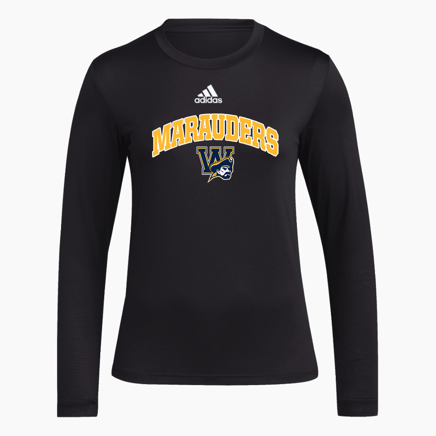Waipahu Marauders <span class="pdp-name-mascot">Waipahu Marauders</span> adidas Women's Long-Sleeve Pre-Game Badge of Sport Tee