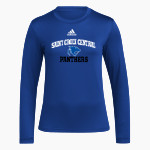 Saint Croix Central Panthers <span class="pdp-name-mascot">Saint Croix Central Panthers</span> adidas Women's Long-Sleeve Pre-Game Badge of Sport Tee Front Thumbnail