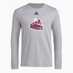 Whitehall Railroaders <span class="pdp-name-mascot">Whitehall Railroaders</span> adidas Men's Long-Sleeve Pre-Game Badge of Sport Tee Front Thumbnail