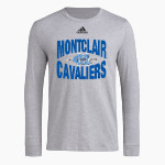 MONTCLAIR HIGH SCHOOL CAVALIERS <span class="pdp-name-mascot">MONTCLAIR CAVALIERS</span> adidas Men's Long-Sleeve Pre-Game Badge of Sport Tee Front Thumbnail