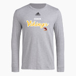 EDISON HIGH SCHOOL VIKINGS adidas Men's Long-Sleeve Pre-Game Badge of Sport Tee Front Thumbnail
