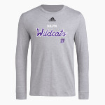 DULUTH HIGH SCHOOL WILDCATS <span class="pdp-name-mascot">DULUTH WILDCATS</span> adidas Men's Long-Sleeve Pre-Game Badge of Sport Tee Front Thumbnail
