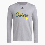 OAKLAND HIGH SCHOOL OAKERS <span class="pdp-name-mascot">OAKLAND OAKERS</span> adidas Men's Long-Sleeve Pre-Game Badge of Sport Tee Front Thumbnail