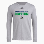 Doane Stuart Thunderchickens Thunderchickens <span class="pdp-name-mascot">Doane Stuart Thunderchickens</span> adidas Men's Long-Sleeve Pre-Game Badge of Sport Tee Front Thumbnail