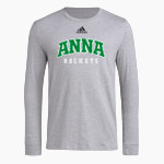 ANNA HIGH SCHOOL ROCKETS adidas Men's Long-Sleeve Pre-Game Badge of Sport Tee Front Thumbnail
