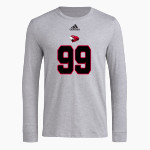 MYRTLE HIGH SCHOOL HAWKS adidas Men's Long-Sleeve Pre-Game Badge of Sport Tee Front Thumbnail