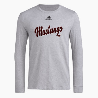 adidas Men's Long-Sleeve Pre-Game Badge of Sport Tee