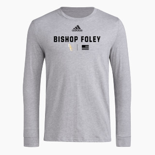 adidas Men's Long-Sleeve Pre-Game Badge of Sport Tee