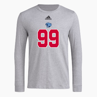 adidas Men's Long-Sleeve Pre-Game Badge of Sport Tee