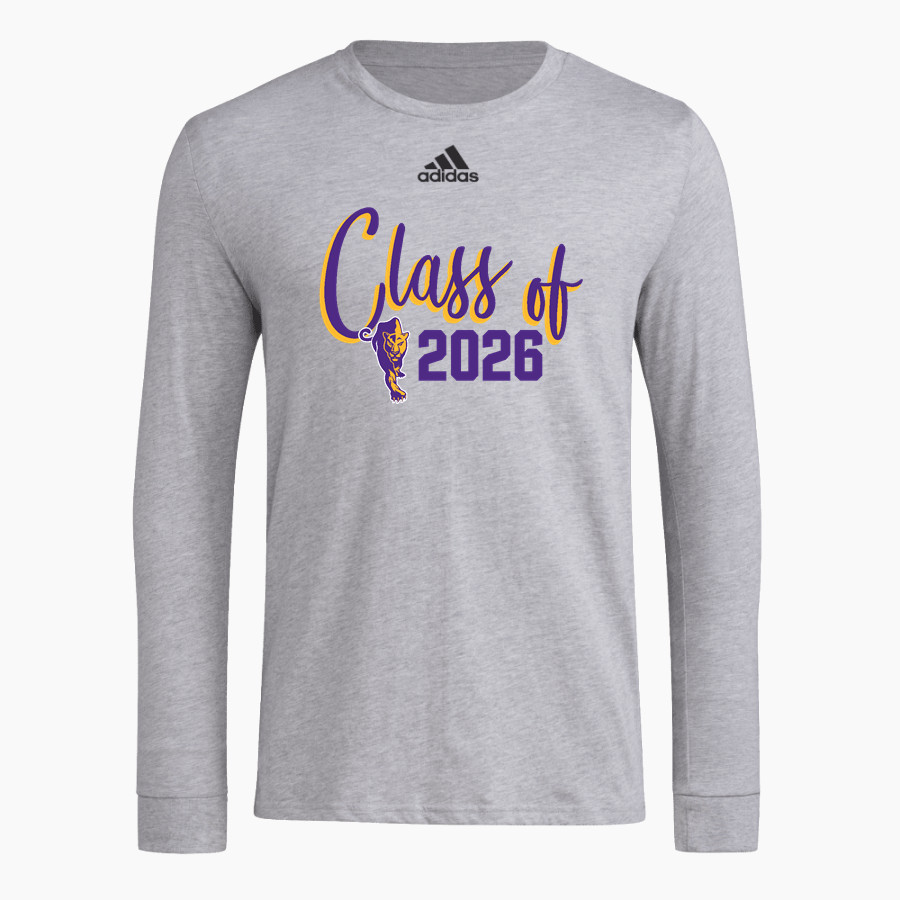 BOULDER HIGH SCHOOL PANTHERS <span class="pdp-name-mascot">BOULDER PANTHERS</span> adidas Men's Long-Sleeve Pre-Game Badge of Sport Tee