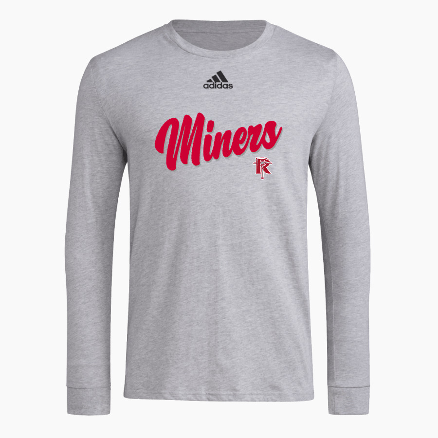 Red Top Miners adidas Men's Long-Sleeve Pre-Game Badge of Sport Tee