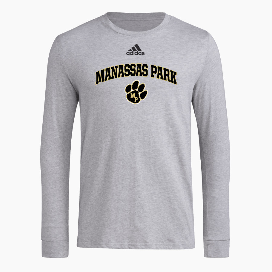 Manassas Park Cougars adidas Men's Long-Sleeve Pre-Game Badge of Sport Tee