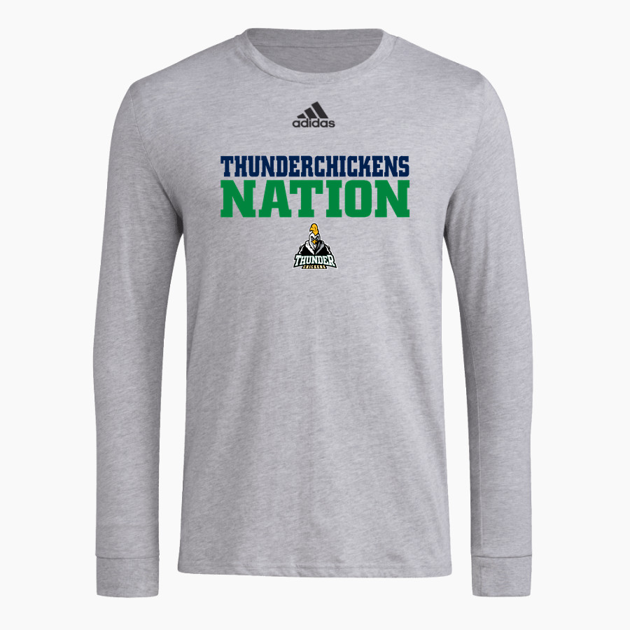 Doane Stuart Thunderchickens Thunderchickens <span class="pdp-name-mascot">Doane Stuart Thunderchickens</span> adidas Men's Long-Sleeve Pre-Game Badge of Sport Tee
