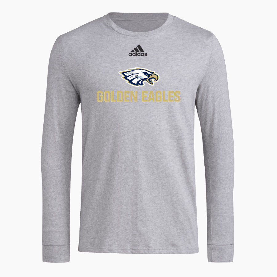 BETHPAGE HIGH SCHOOL GOLDEN EAGLES <span class="pdp-name-mascot">BETHPAGE GOLDEN EAGLES</span> adidas Men's Long-Sleeve Pre-Game Badge of Sport Tee