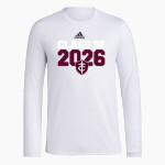 Trinity Warriors <span class="pdp-name-mascot">Trinity Christian Warriors</span> adidas Men's Long-Sleeve Pre-Game Badge of Sport Tee Front Thumbnail