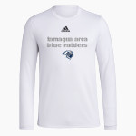 TAMAQUA AREA HIGH SCHOOL BLUE RAIDERS <span class="pdp-name-mascot">TAMAQUA AREA BLUE RAIDERS</span> adidas Men's Long-Sleeve Pre-Game Badge of Sport Tee Front Thumbnail