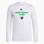 WEEKI WACHEE HIGH SCHOOL HORNETS <span class="pdp-name-mascot">WEEKI WACHEE HORNETS</span> adidas Men's Long-Sleeve Pre-Game Badge of Sport Tee Front Thumbnail