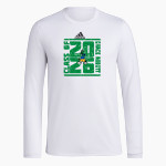 GRACE ABBOTT Gators <span class="pdp-name-mascot">GRACE ABBOTT ELEMENTARY SCHOOL Alligators</span> adidas Men's Long-Sleeve Pre-Game Badge of Sport Tee Front Thumbnail