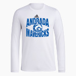 Andrada Mavericks Online Store adidas Men's Long-Sleeve Pre-Game Badge of Sport Tee Front Thumbnail