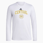 SPRINGFIELD CENTRAL HIGH SCHOOL GOLDEN EAGLES adidas Men's Long-Sleeve Pre-Game Badge of Sport Tee Front Thumbnail