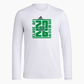 adidas Men's Long-Sleeve Pre-Game Badge of Sport Tee
