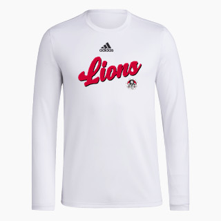 adidas Men's Long-Sleeve Pre-Game Badge of Sport Tee