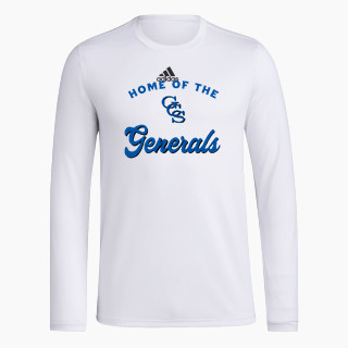 adidas Men's Long-Sleeve Pre-Game Badge of Sport Tee