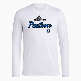 adidas Men's Long-Sleeve Pre-Game Badge of Sport Tee