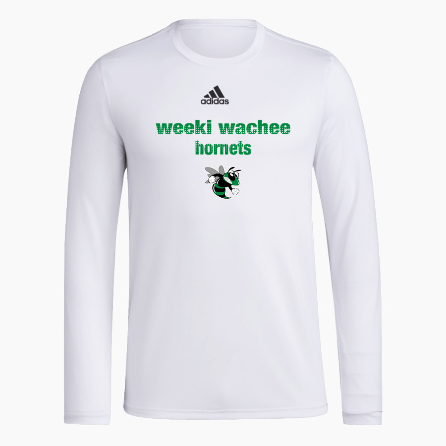 WEEKI WACHEE HIGH SCHOOL HORNETS <span class="pdp-name-mascot">WEEKI WACHEE HORNETS</span> adidas Men's Long-Sleeve Pre-Game Badge of Sport Tee
