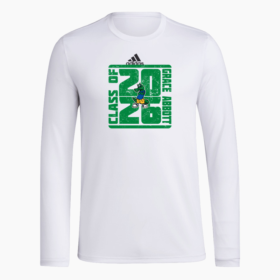 GRACE ABBOTT Gators <span class="pdp-name-mascot">GRACE ABBOTT ELEMENTARY SCHOOL Alligators</span> adidas Men's Long-Sleeve Pre-Game Badge of Sport Tee