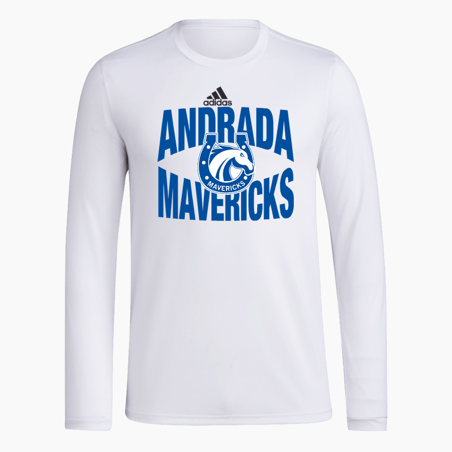 Andrada Mavericks Online Store adidas Men's Long-Sleeve Pre-Game Badge of Sport Tee