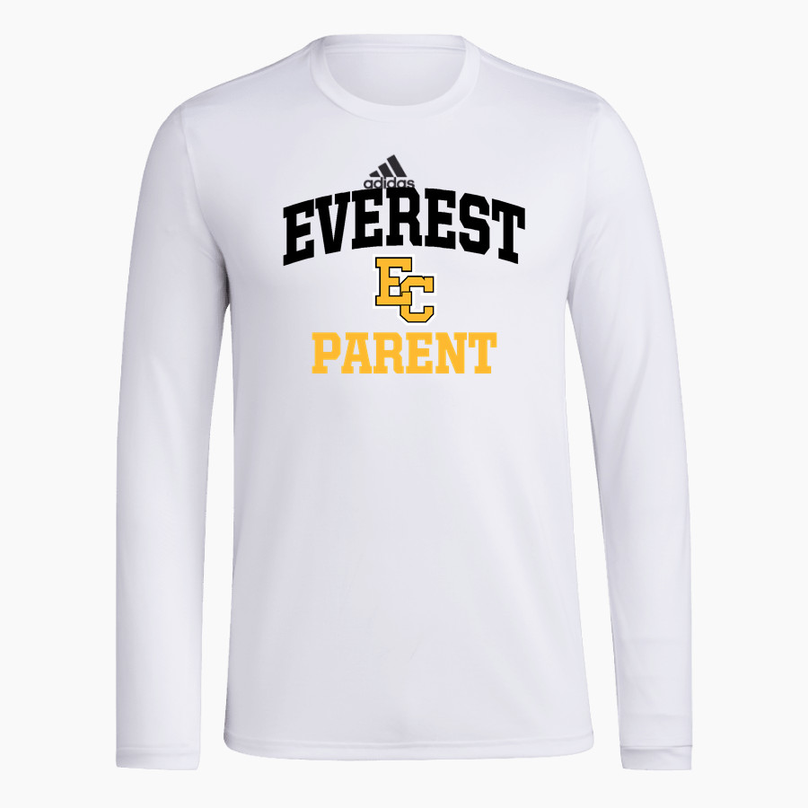 Everest Academy <span class="pdp-name-mascot">Everest Mountaineers</span> adidas Men's Long-Sleeve Pre-Game Badge of Sport Tee