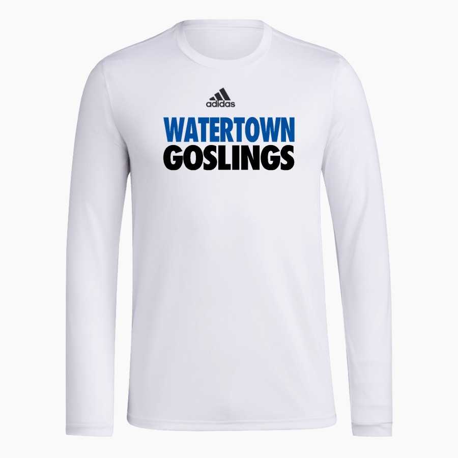 WATERTOWN HIGH SCHOOL GOSLINGS adidas Men's Long-Sleeve Pre-Game Badge of Sport Tee