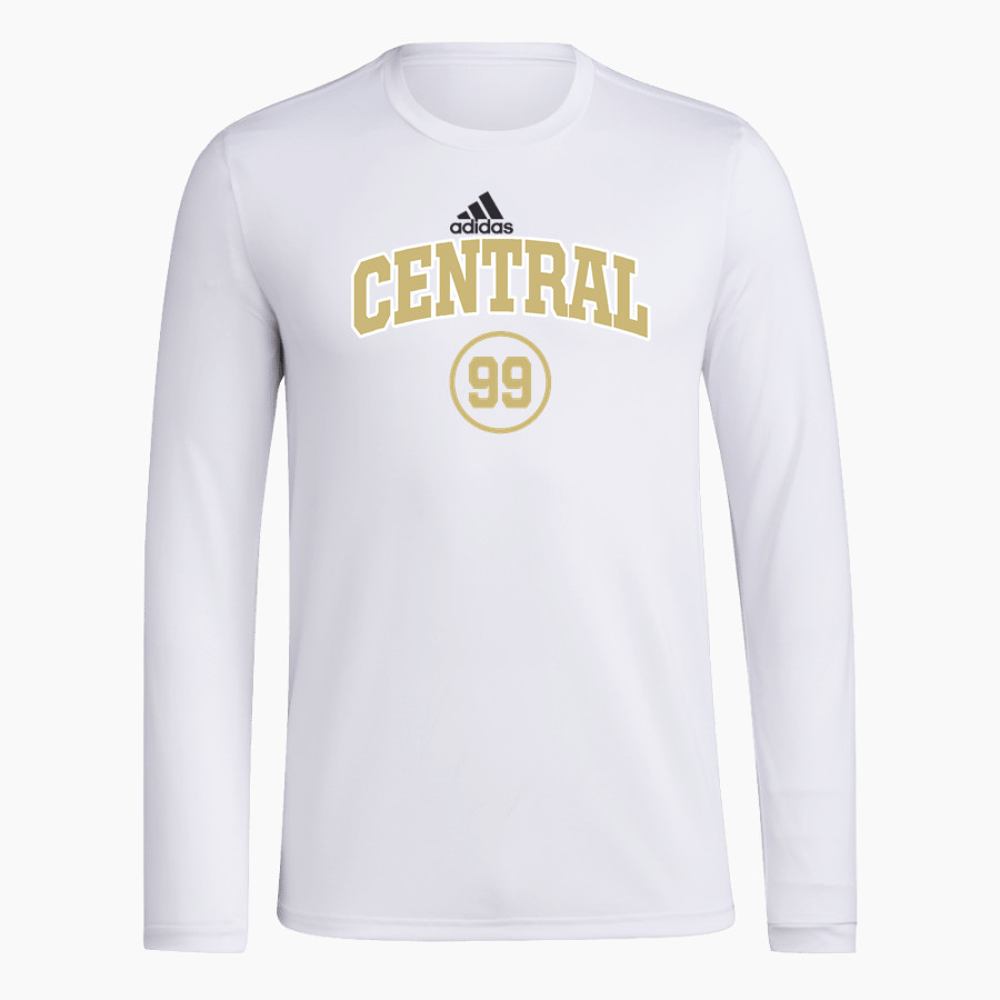 SPRINGFIELD CENTRAL HIGH SCHOOL GOLDEN EAGLES adidas Men's Long-Sleeve Pre-Game Badge of Sport Tee