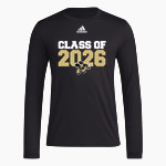 PERRYSBURG HIGH SCHOOL YELLOW JACKETS <span class="pdp-name-mascot">PERRYSBURG YELLOW JACKETS</span> adidas Men's Long-Sleeve Pre-Game Badge of Sport Tee Front Thumbnail