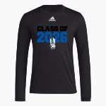 Janesville Craig Cougars adidas Men's Long-Sleeve Pre-Game Badge of Sport Tee Front Thumbnail