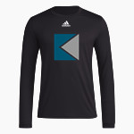 KENNY PIPE & SUPPLY <span class="pdp-name-mascot">KENNY PIPE & SUPPLY</span> adidas Men's Long-Sleeve Pre-Game Badge of Sport Tee Front Thumbnail