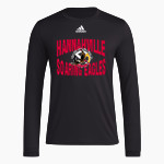 Hannahville Soaring Eagles <span class="pdp-name-mascot">Hannahville Indian School Eagles</span> adidas Men's Long-Sleeve Pre-Game Badge of Sport Tee Front Thumbnail