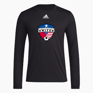 adidas Men's Long-Sleeve Pre-Game Badge of Sport Tee