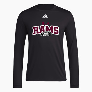 adidas Men's Long-Sleeve Pre-Game Badge of Sport Tee