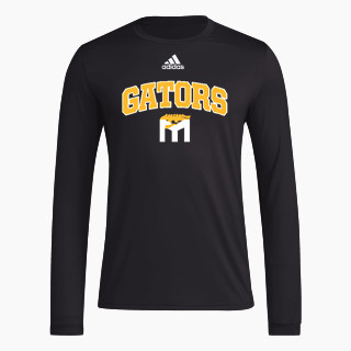 adidas Men's Long-Sleeve Pre-Game Badge of Sport Tee