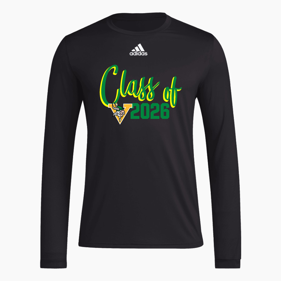 Richardson North Vikings <span class="pdp-name-mascot">Richardson North Vikings</span> adidas Men's Long-Sleeve Pre-Game Badge of Sport Tee