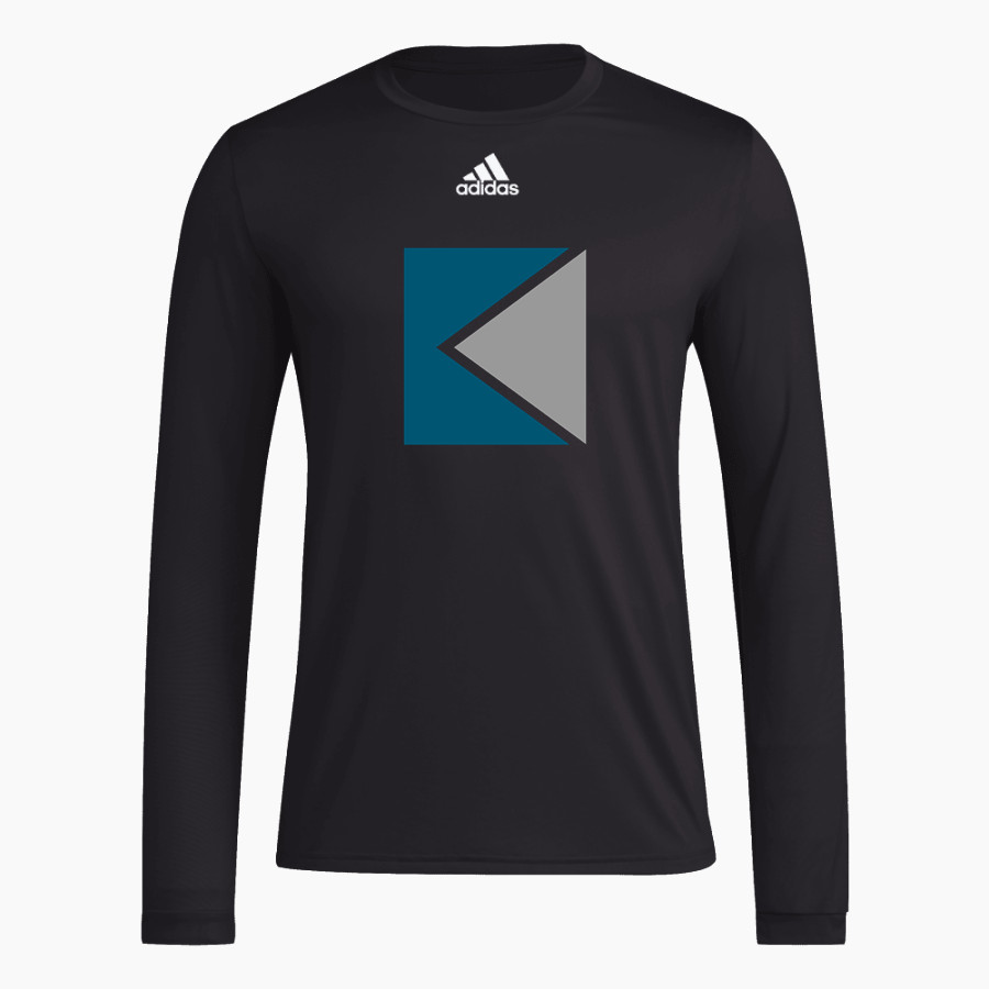 KENNY PIPE & SUPPLY <span class="pdp-name-mascot">KENNY PIPE & SUPPLY</span> adidas Men's Long-Sleeve Pre-Game Badge of Sport Tee
