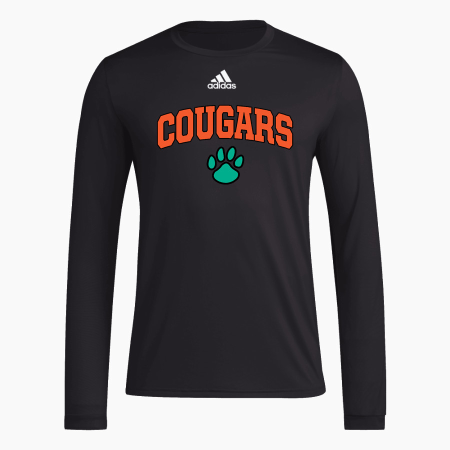 Carrington Cougars <span class="pdp-name-mascot">Carrington Cougars</span> adidas Men's Long-Sleeve Pre-Game Badge of Sport Tee